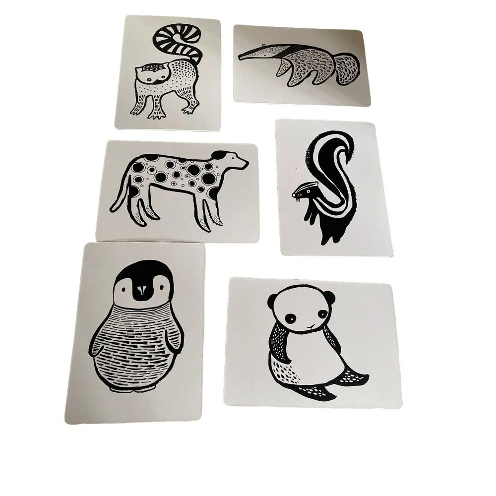 Wee Gallery Art Cards For Baby Black & White Collection